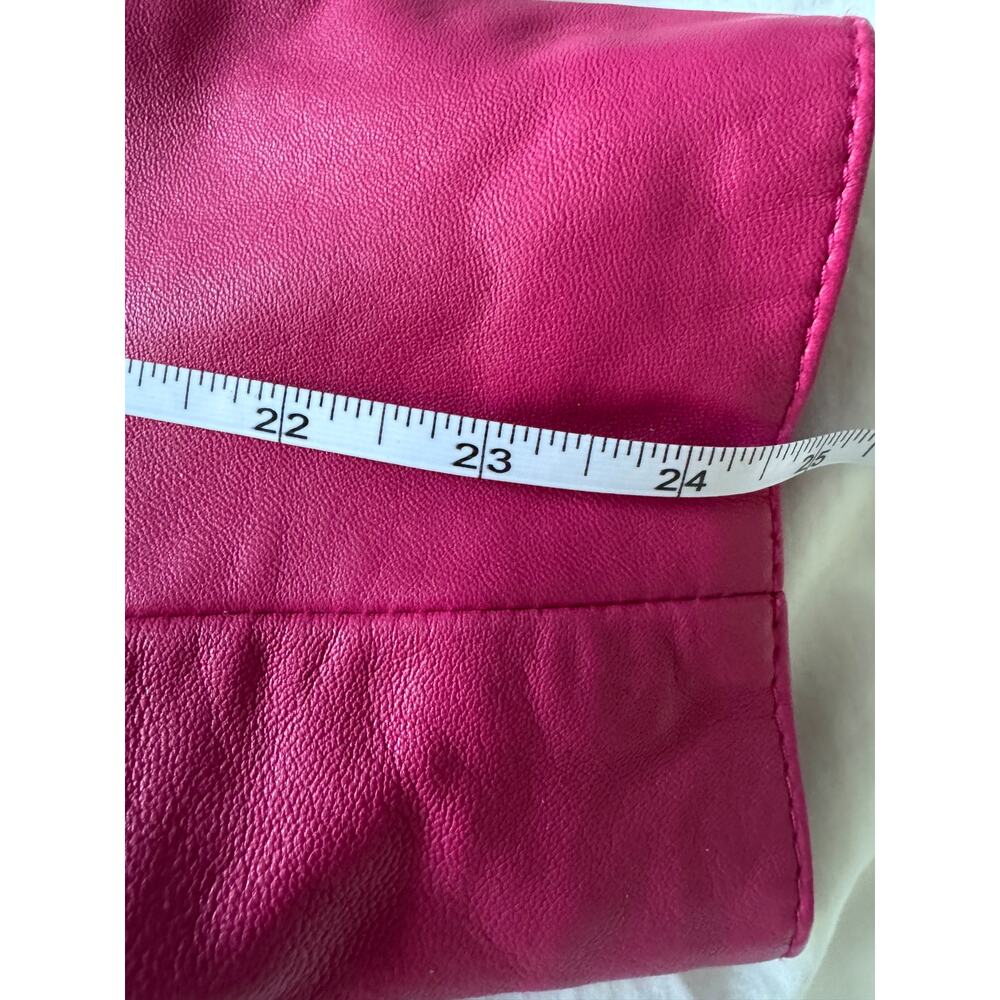 Wilsons Leather Magenta Pink Zip-Front Leather Jacket - Plus Size 3X - Picture 7 of 9